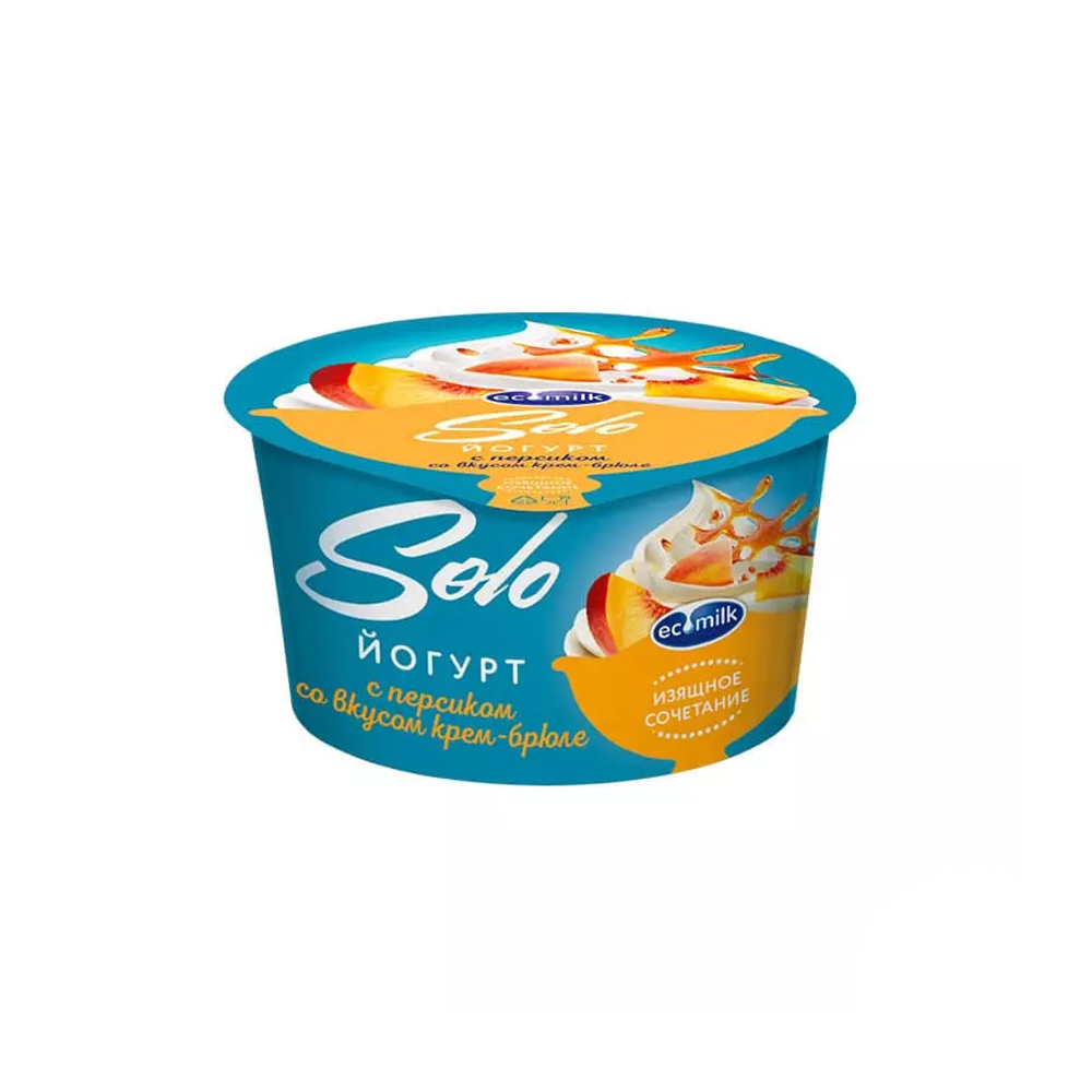 Thick yogurt Ecomilk "Solo | With maple syrup and walnut", 4.2%, 130 g