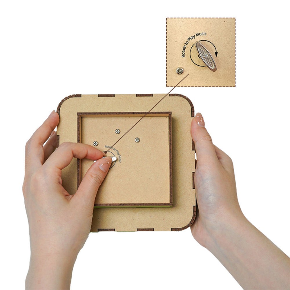 Adult Cat Family Music Box 3D Puzzle
