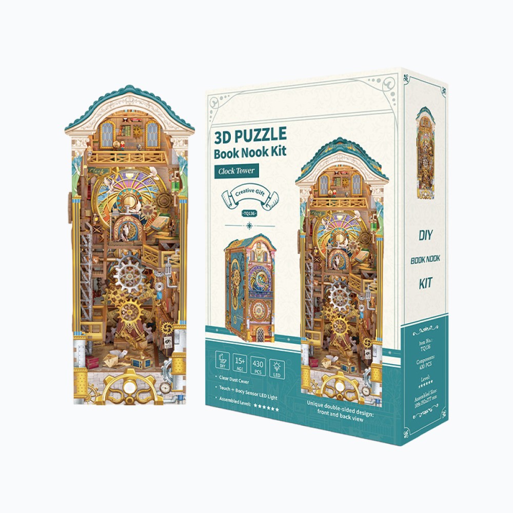 Clock Tower Bookstore 3D Puzzle