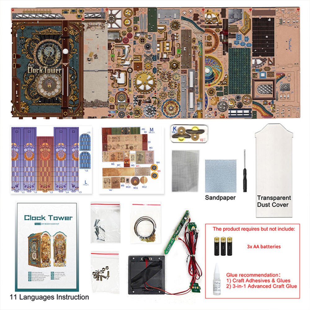 Clock Tower Bookstore 3D Puzzle