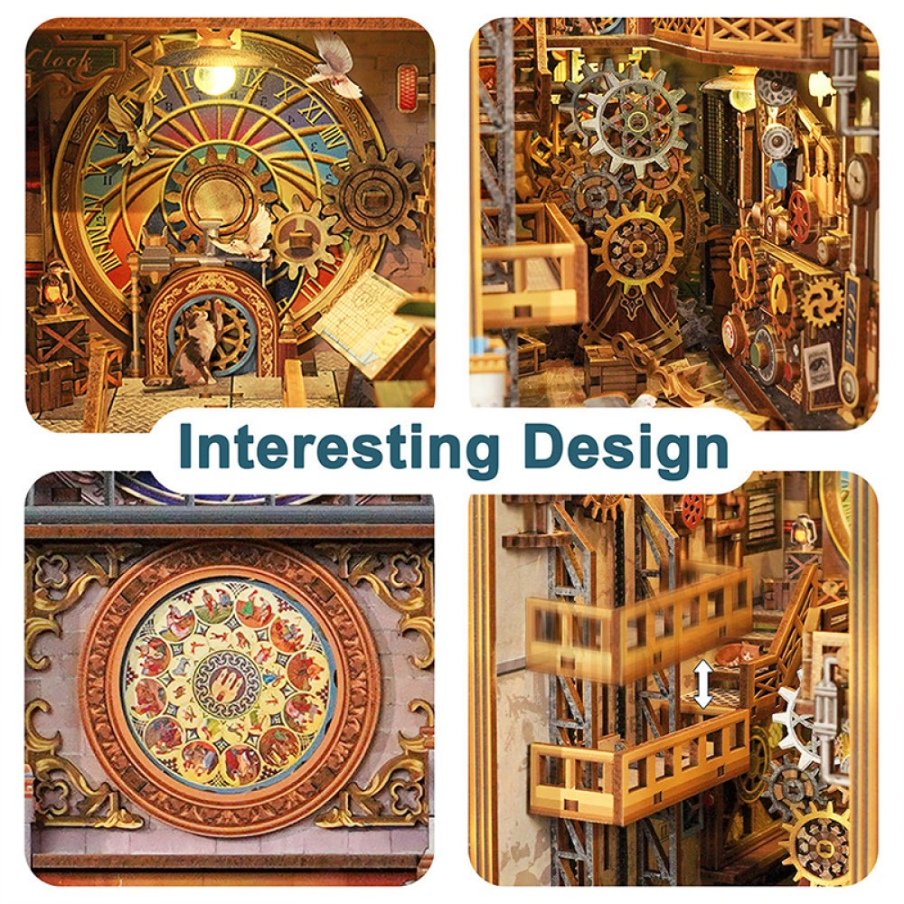Clock Tower Bookstore 3D Puzzle