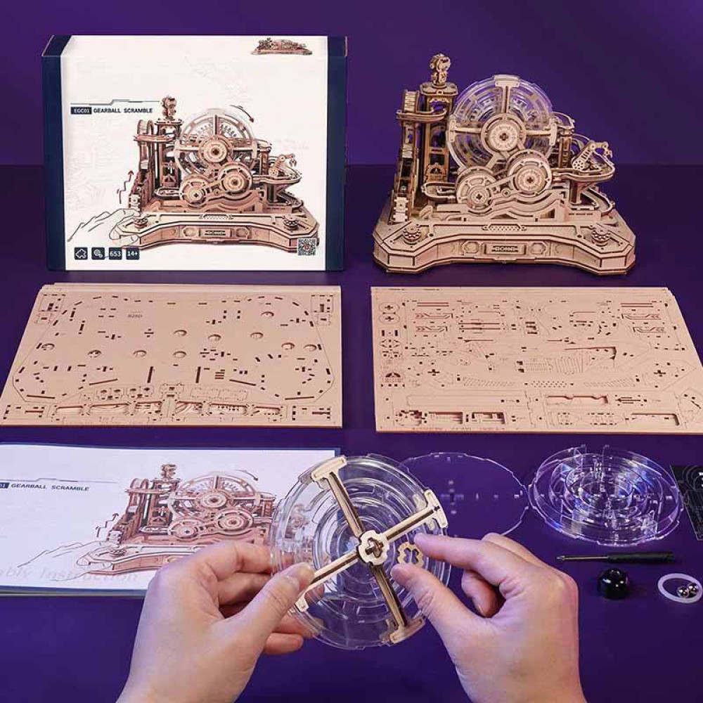 Gear Ball 3D Wooden Puzzle