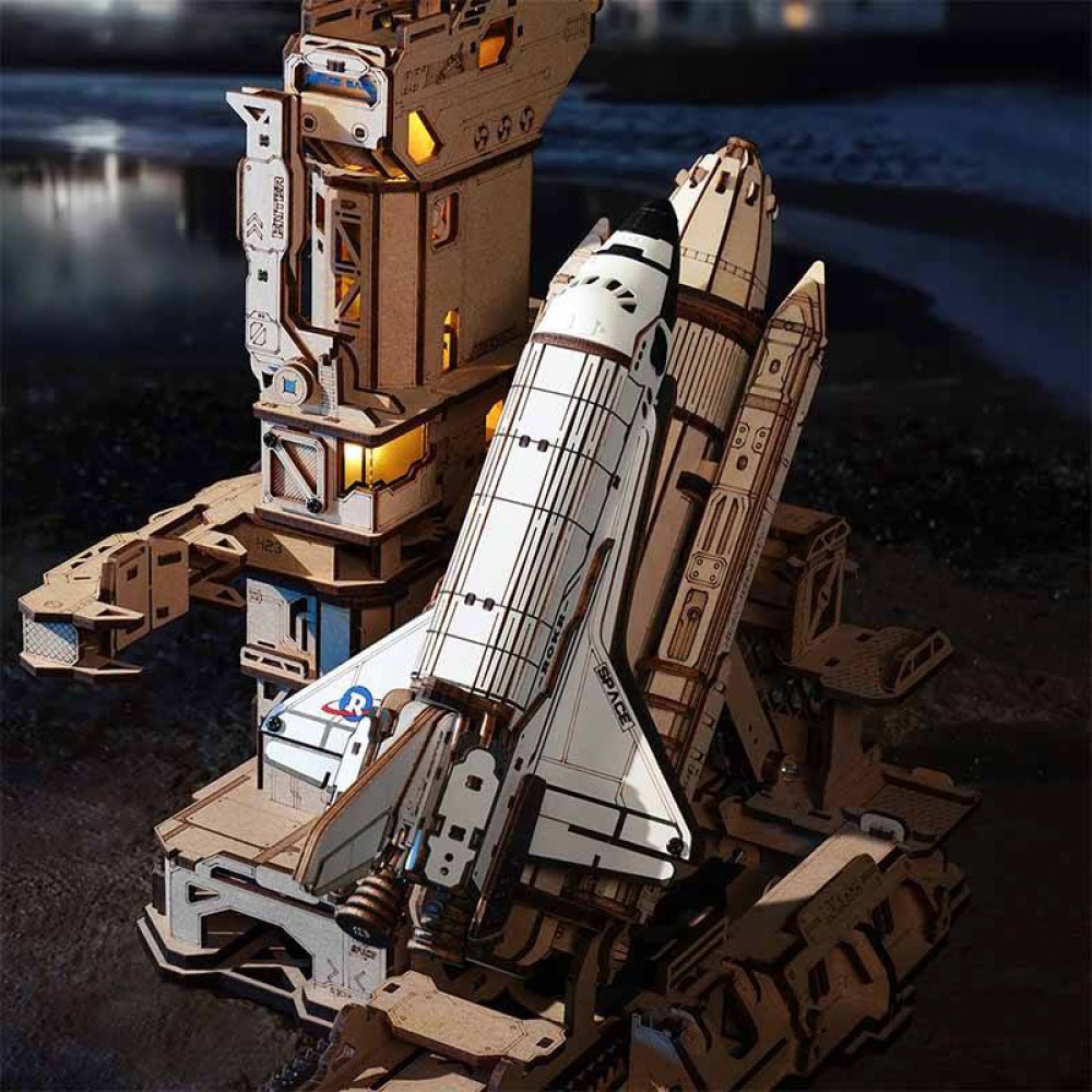 3D Wooden Space Shuttle Puzzle