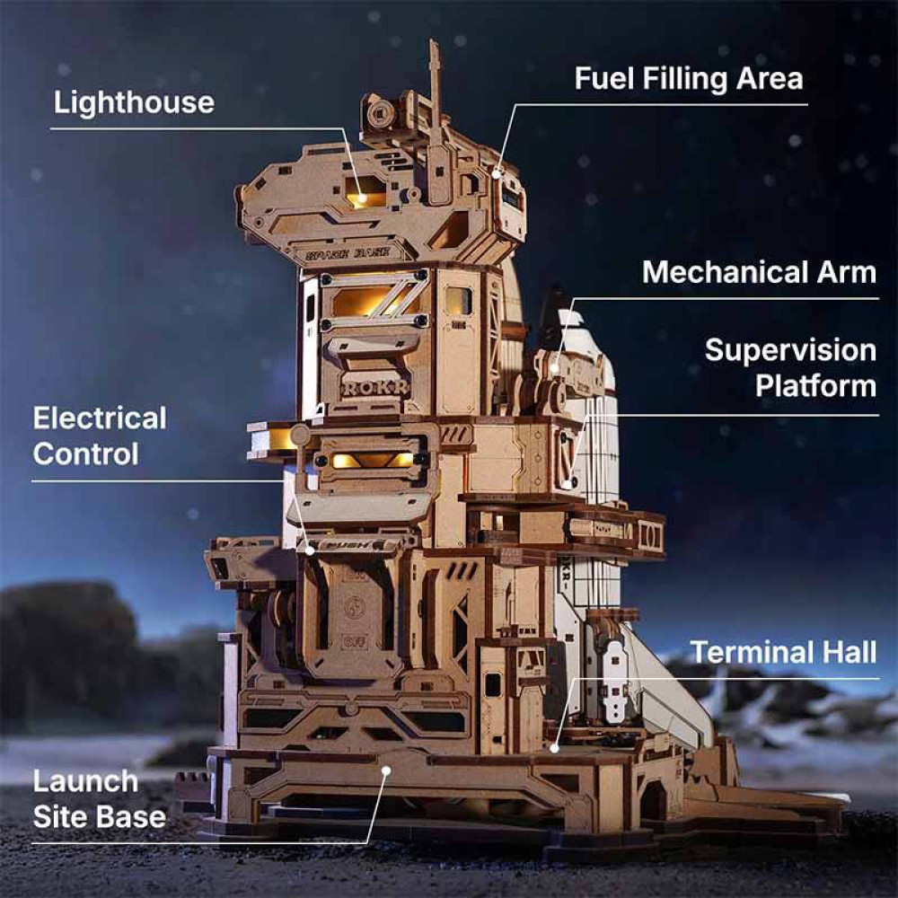 3D Wooden Space Shuttle Puzzle
