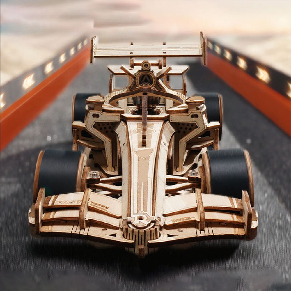 3D Wooden Racing Car Model Puzzle