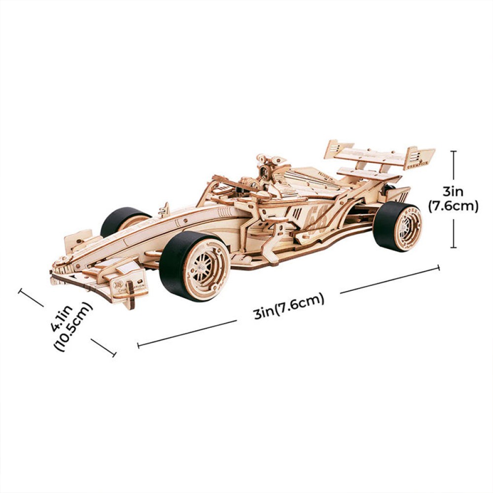 3D Wooden Racing Car Model Puzzle