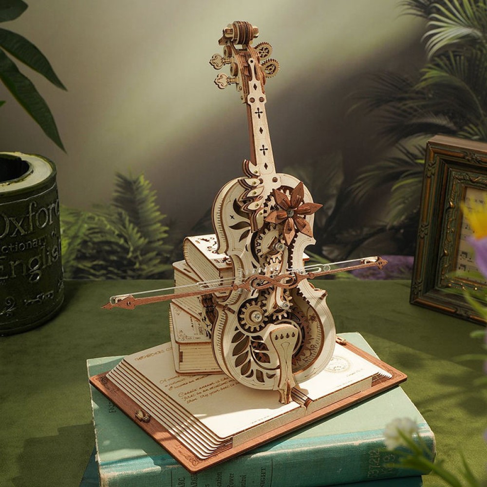 3D Wooden Cello Music Box Puzzle 3D Wooden Cello Music Box Puzzle