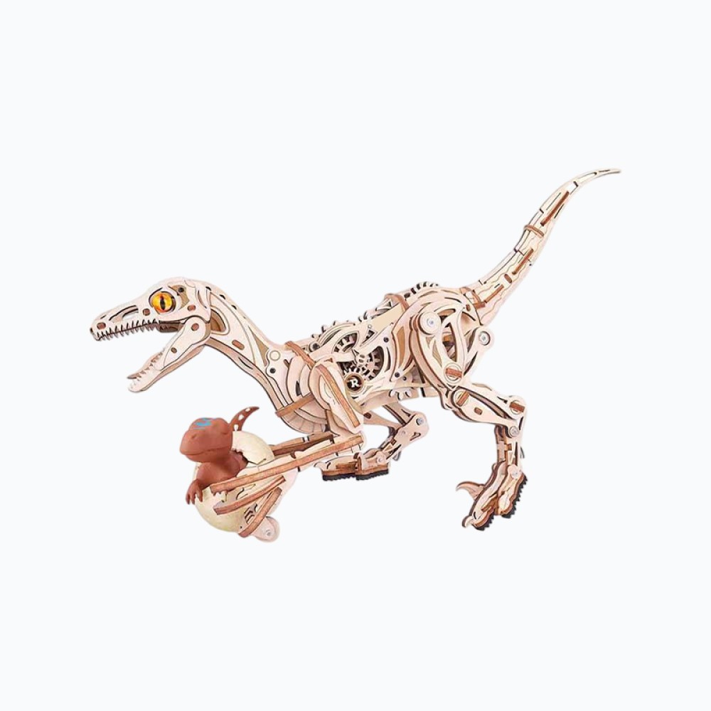 3D Wooden Velociraptor Puzzle