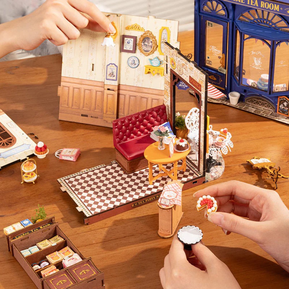 3D Wooden Puzzle for a Relaxing Tea Room