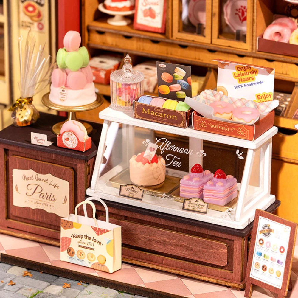 3D Wooden Puzzle for a Relaxing Tea Room