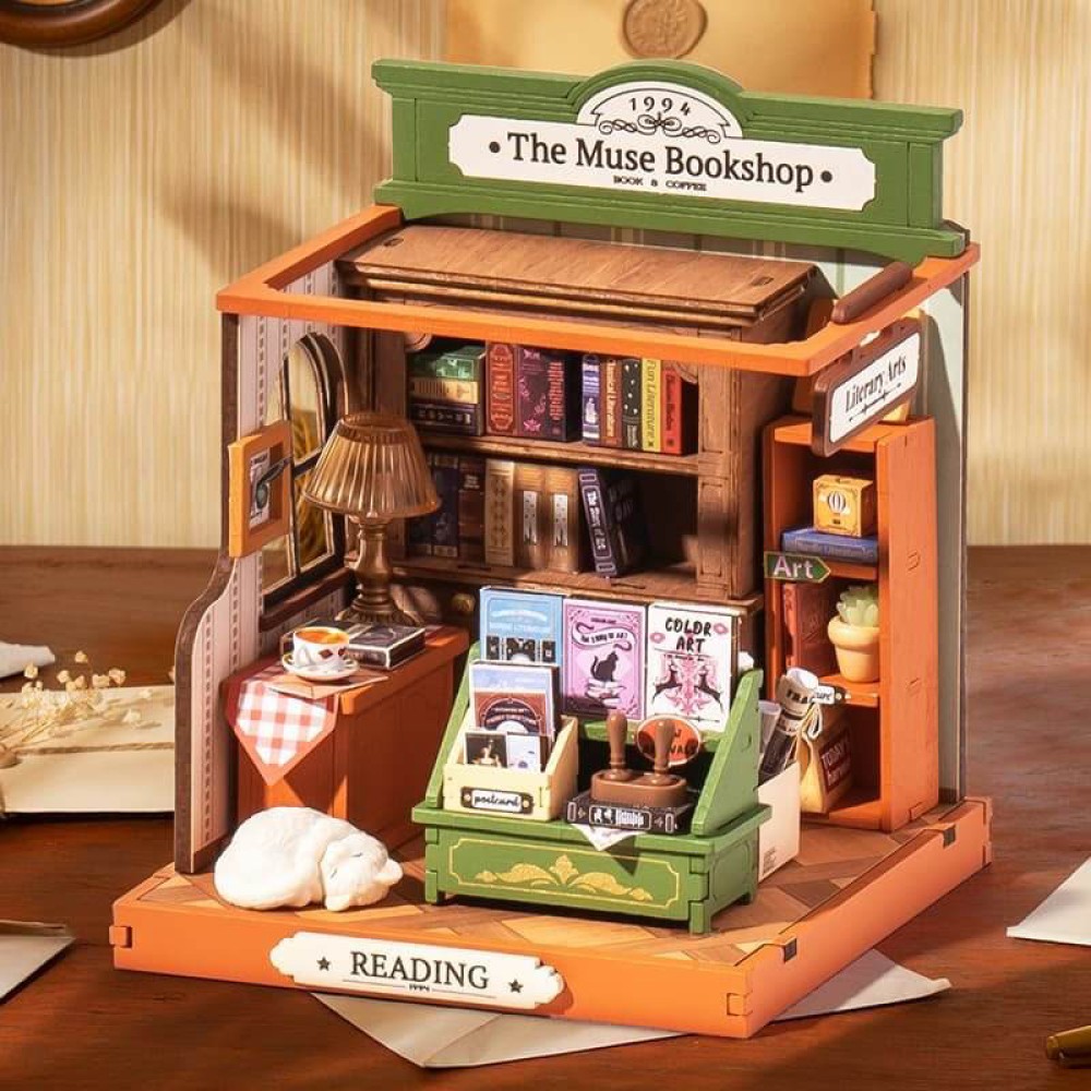 Muse Bookstore 3D Wooden Puzzle
