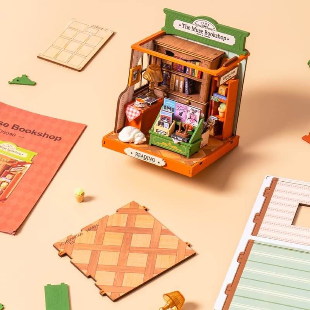 Muse Bookstore 3D Wooden Puzzle