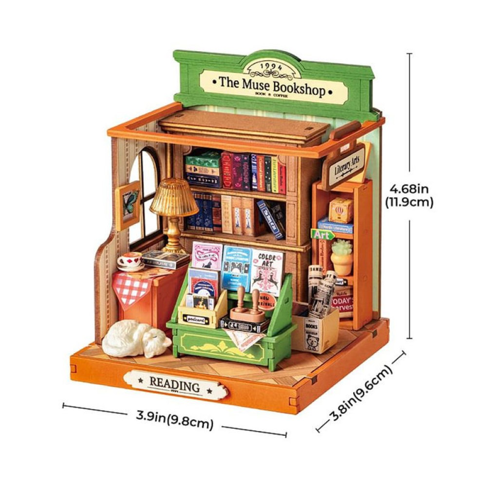 Muse Bookstore 3D Wooden Puzzle