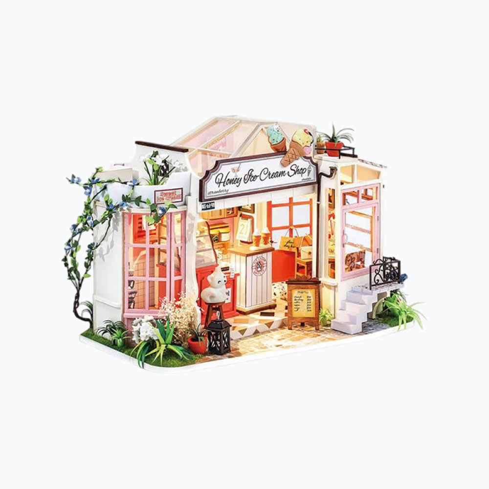 3D Wooden Ice Cream Shop Puzzle