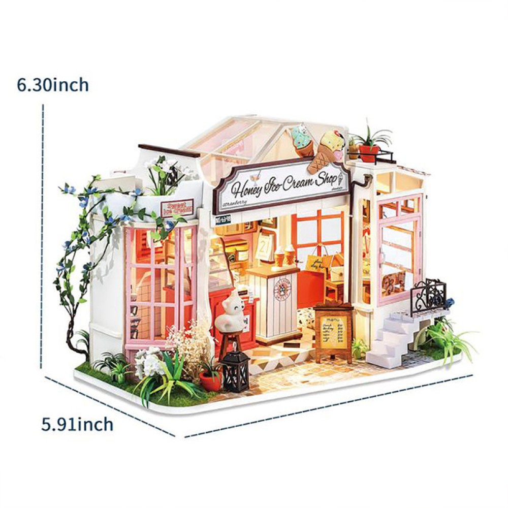 3D Wooden Ice Cream Shop Puzzle