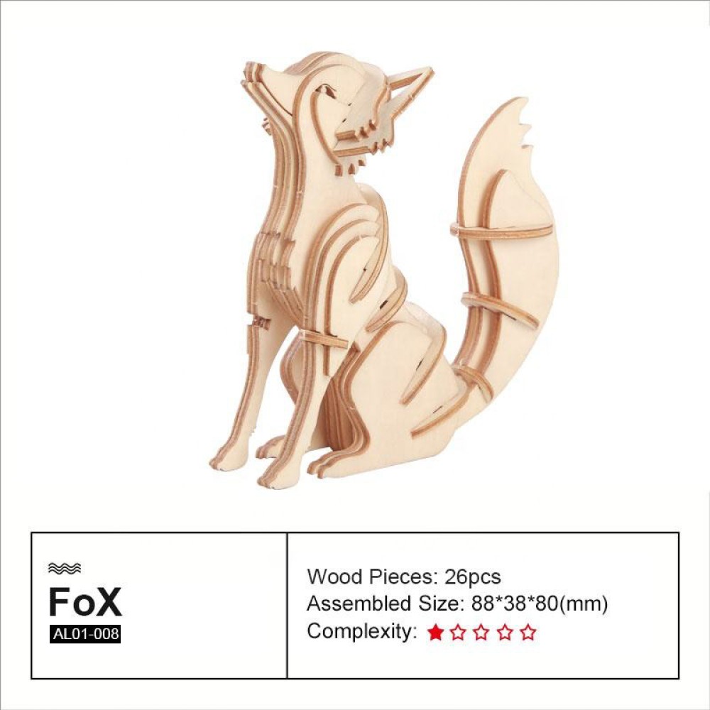 3D Children's Fox Puzzle