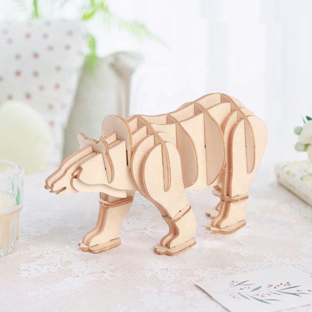 Polar Bear 3D Wooden Children's Puzzle