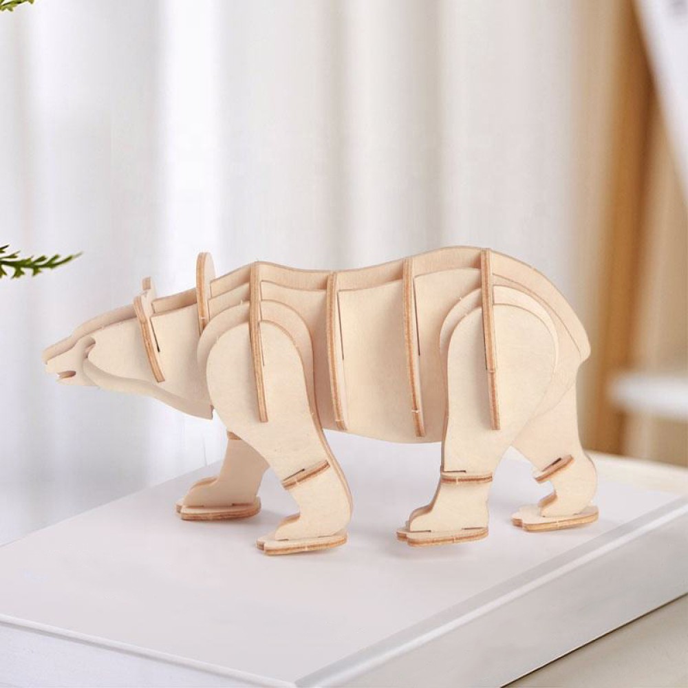 Polar Bear 3D Wooden Children's Puzzle