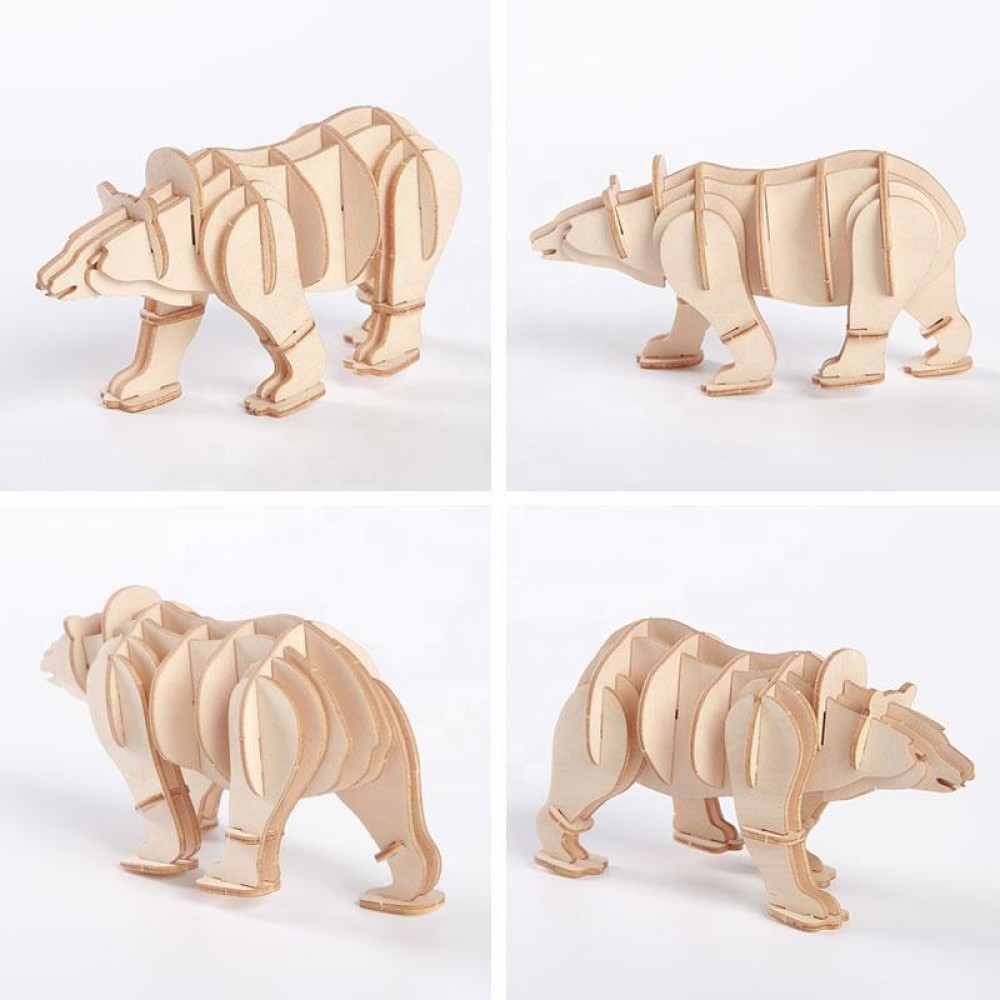 Polar Bear 3D Wooden Children's Puzzle