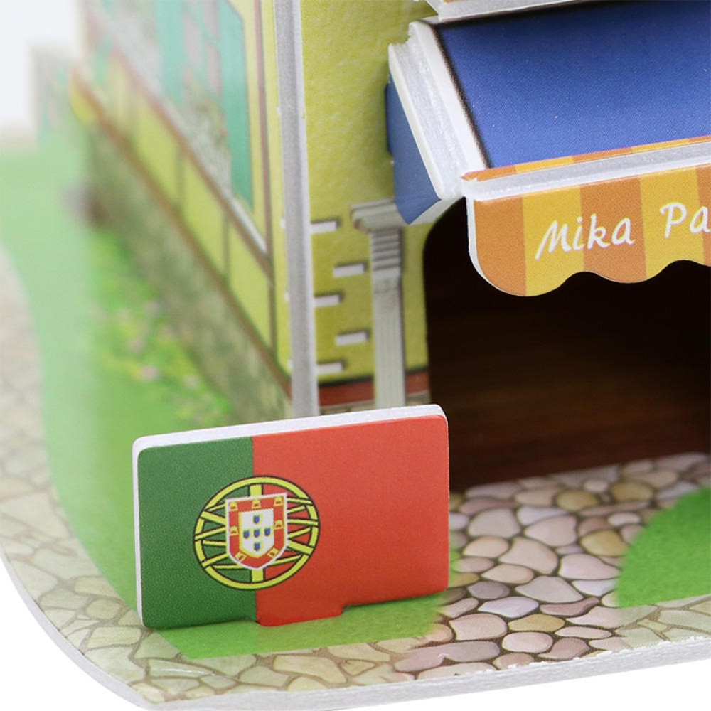 3D Paper Puzzle of a Villa Architecture