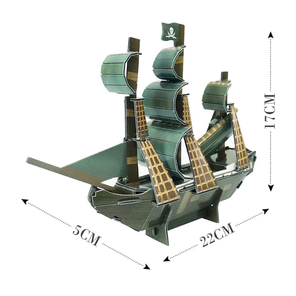 3D Warship Model Puzzle for Children
