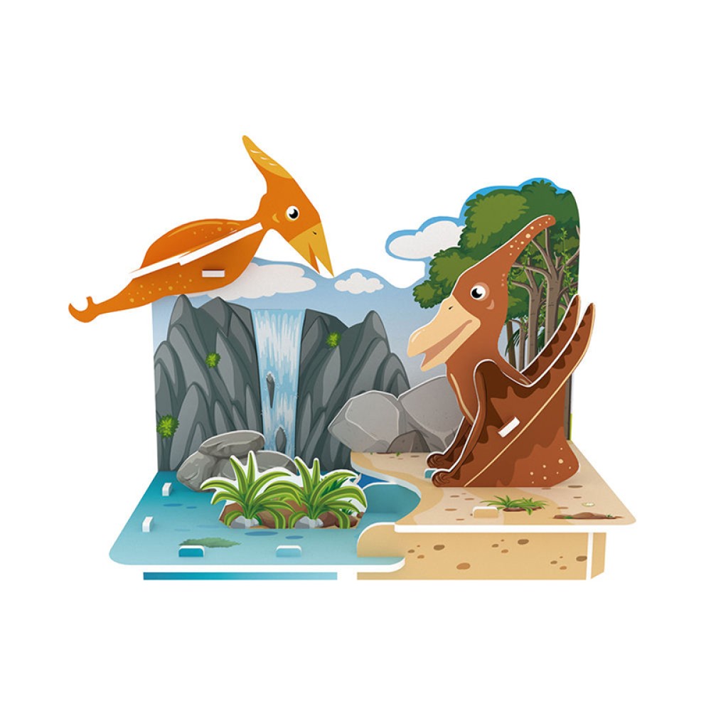 4-in-1 Dinosaur World 3D Puzzle for Children 4-in-1 Dinosaur World 3D Puzzle for Children