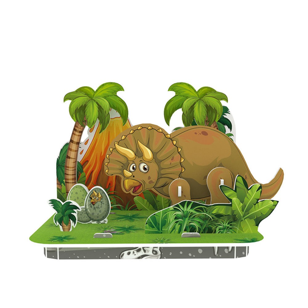4-in-1 Dinosaur World 3D Puzzle for Children