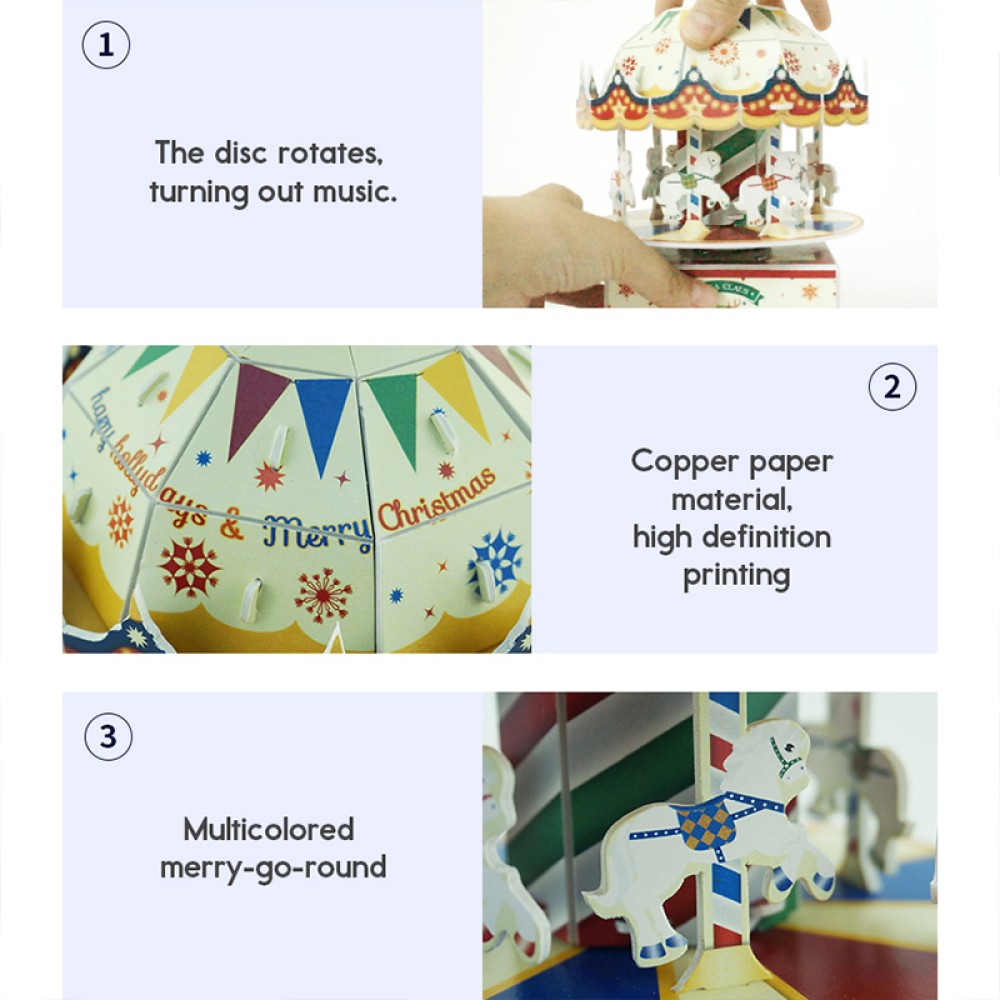 3D Carousel Puzzle for Children