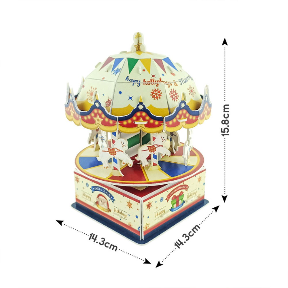 3D Carousel Puzzle for Children
