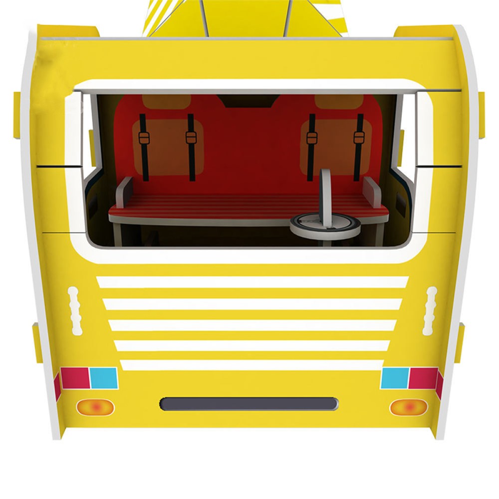 Yellow Cement Mixer Truck 3D Puzzle for Children