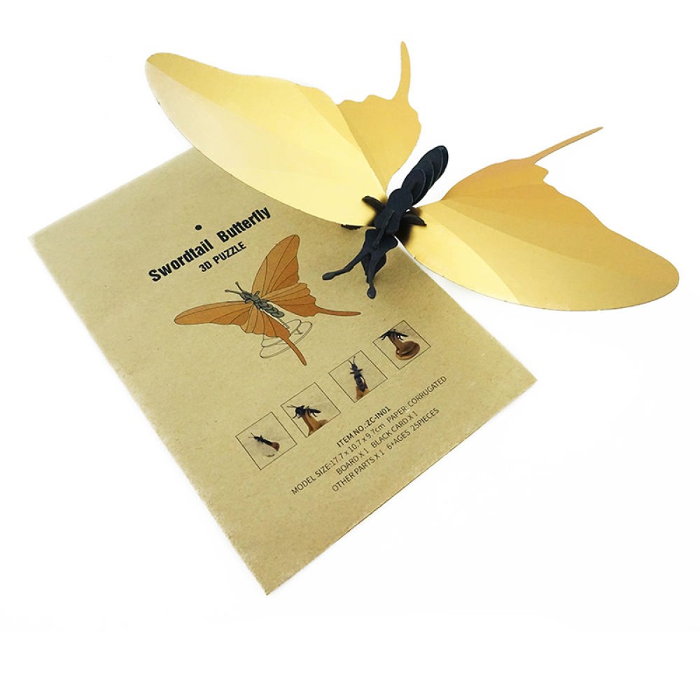 Golden Butterfly 3D Children's Puzzle Golden Butterfly 3D Children's Puzzle