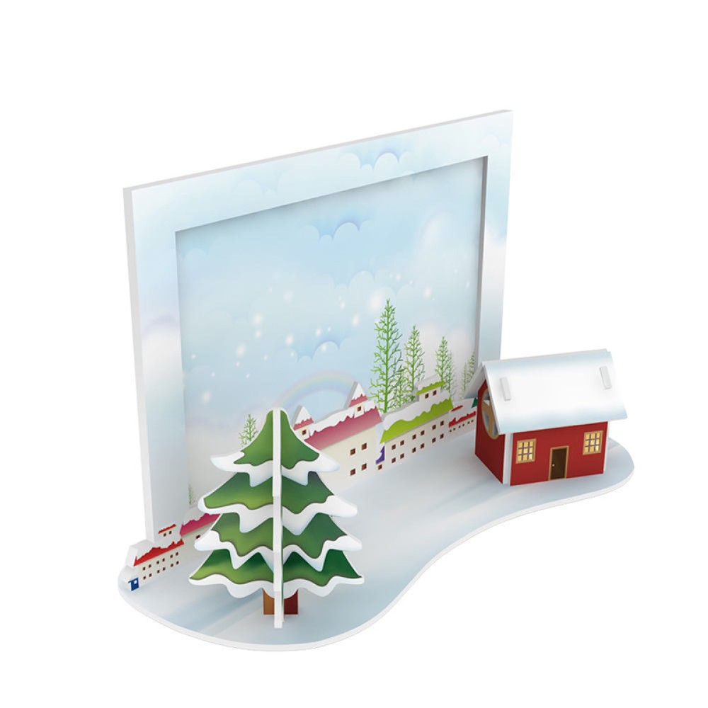 Children's 3D Puzzle Christmas Photo Frame