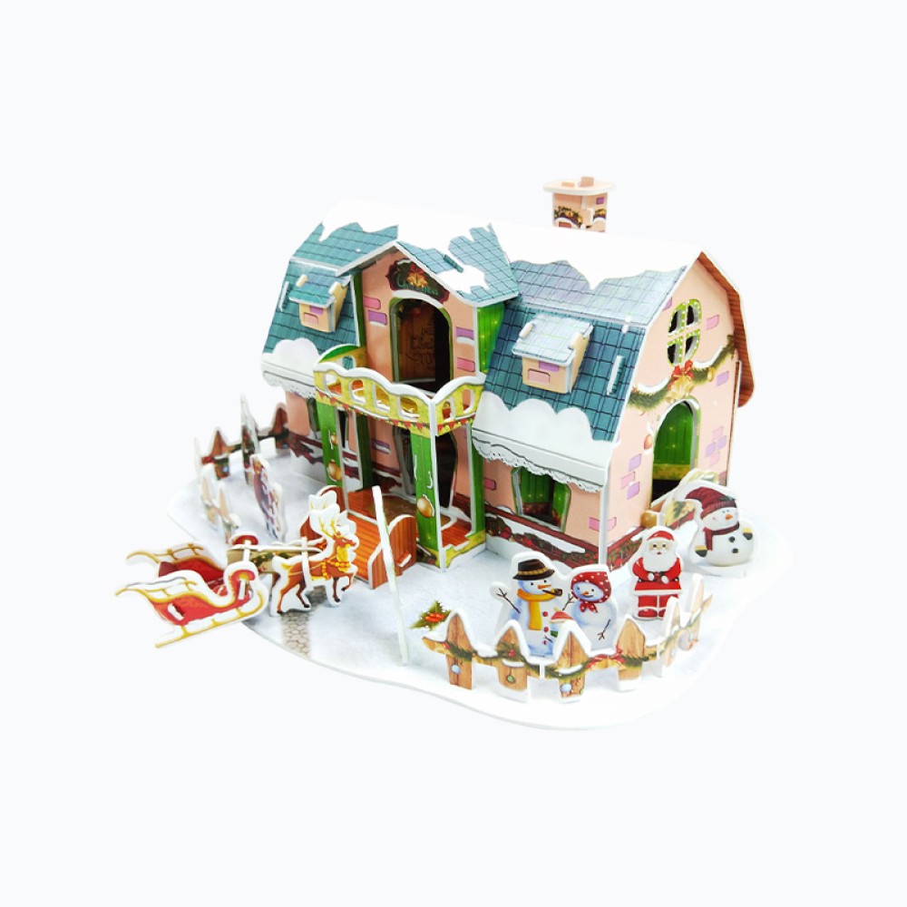 Children's 3D Foam Christmas House Puzzle