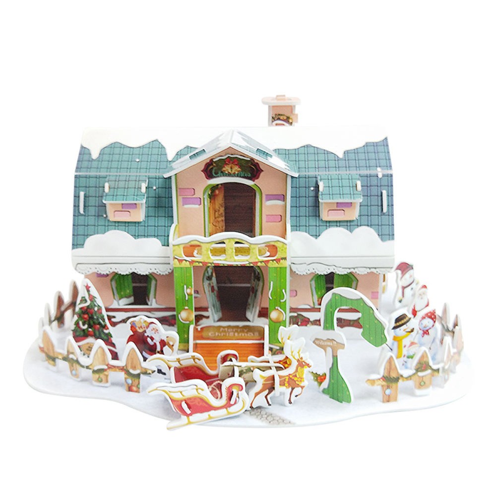 Children's 3D Foam Christmas House Puzzle Children's 3D Foam Christmas House Puzzle