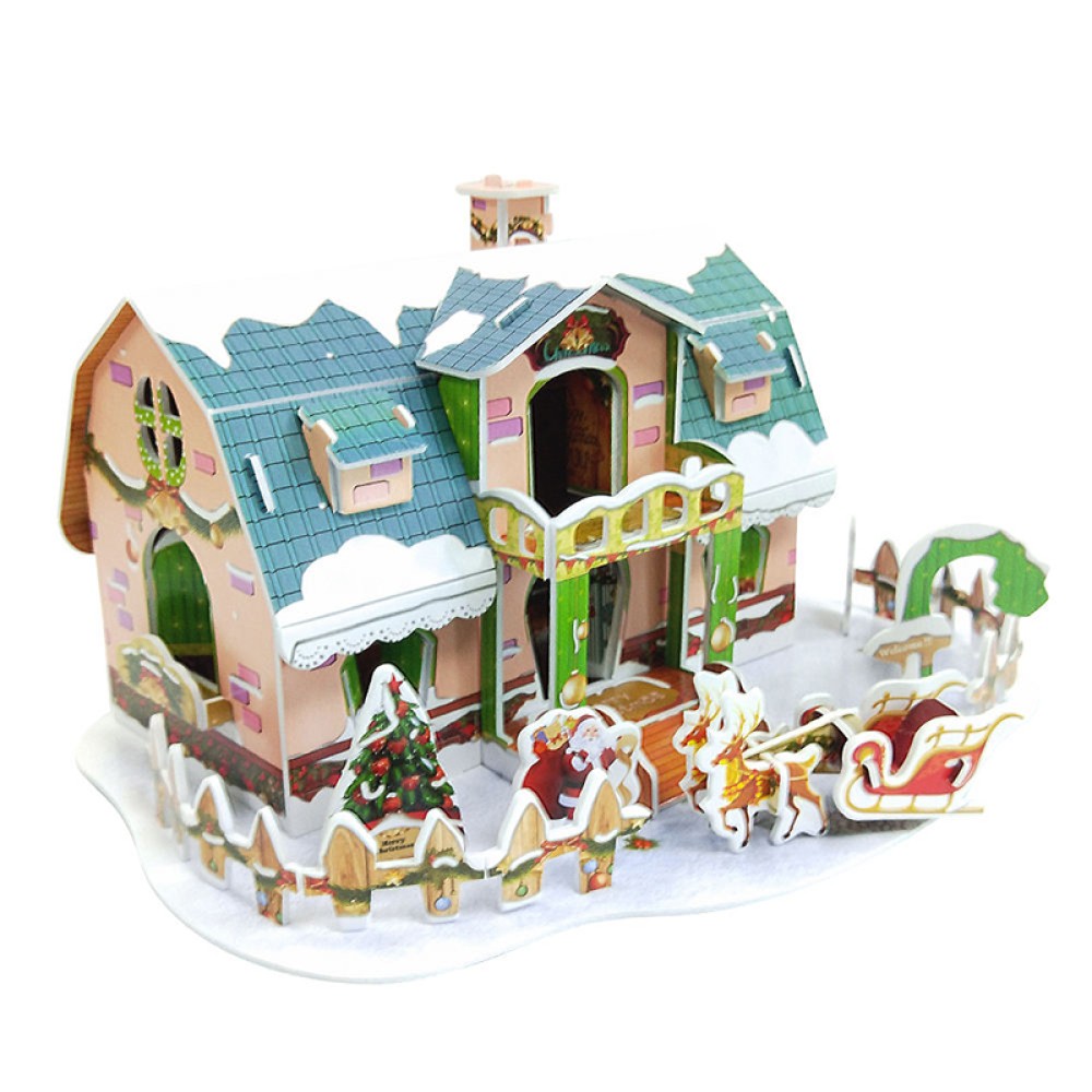 Children's 3D Foam Christmas House Puzzle