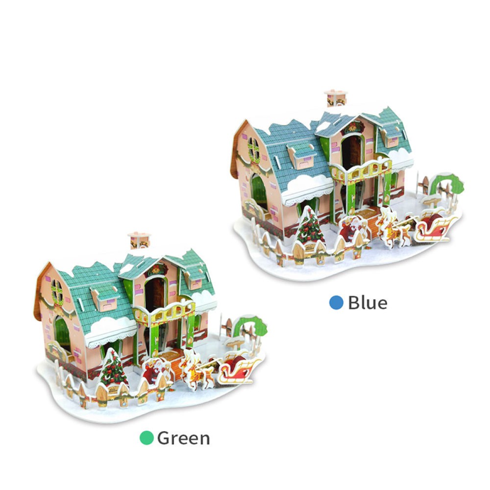 Children's 3D Foam Christmas House Puzzle