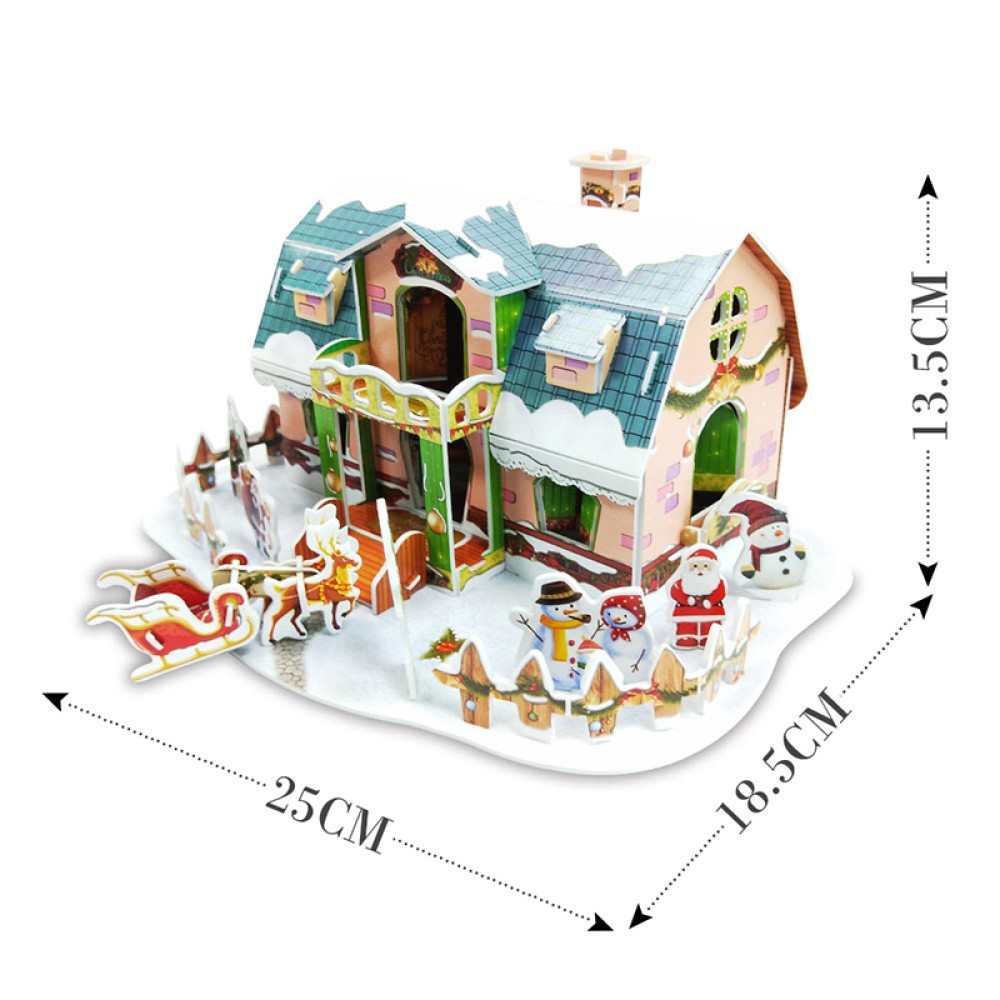 Children's 3D Foam Christmas House Puzzle