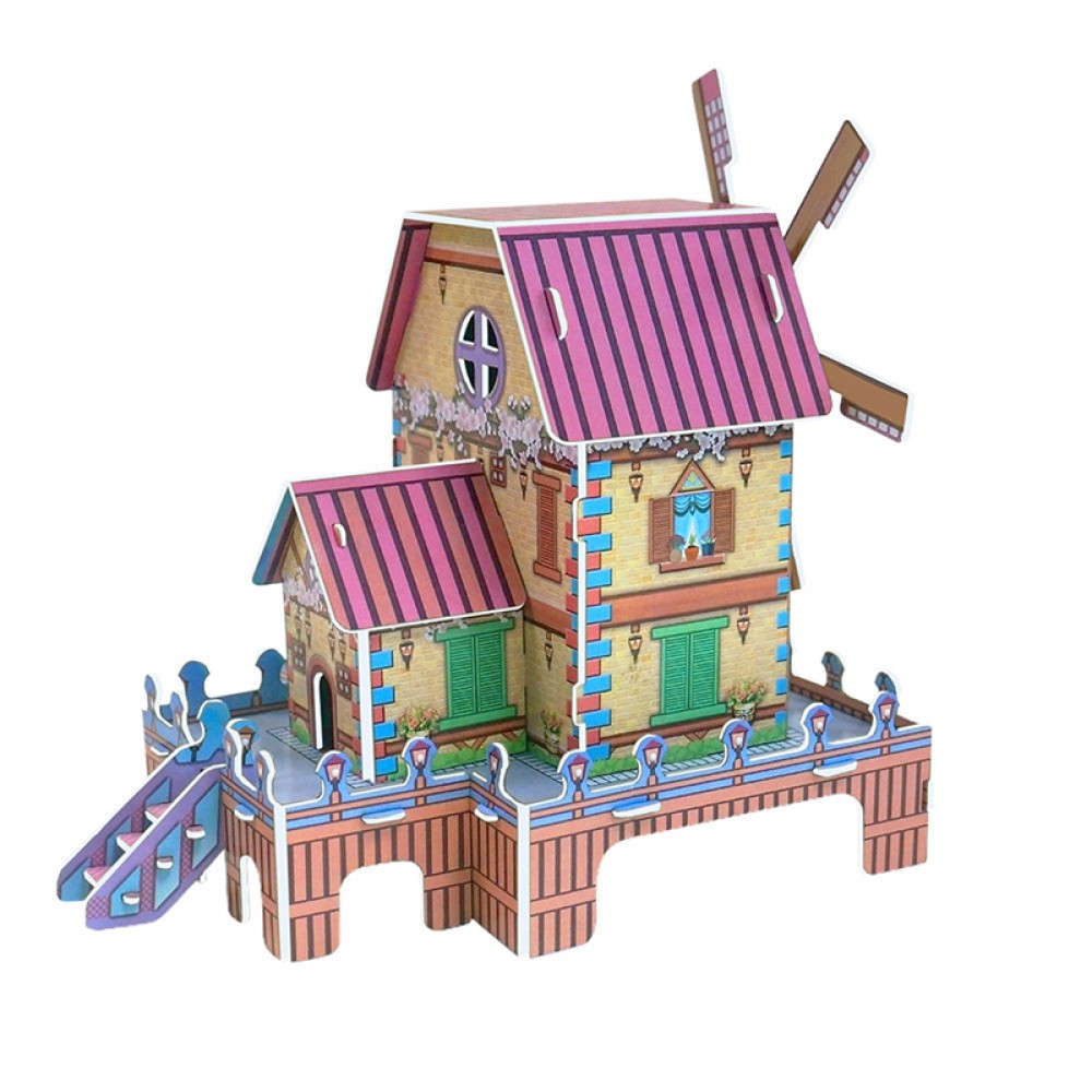 Windmill House 3D Puzzle for Children Windmill House 3D Puzzle for Children