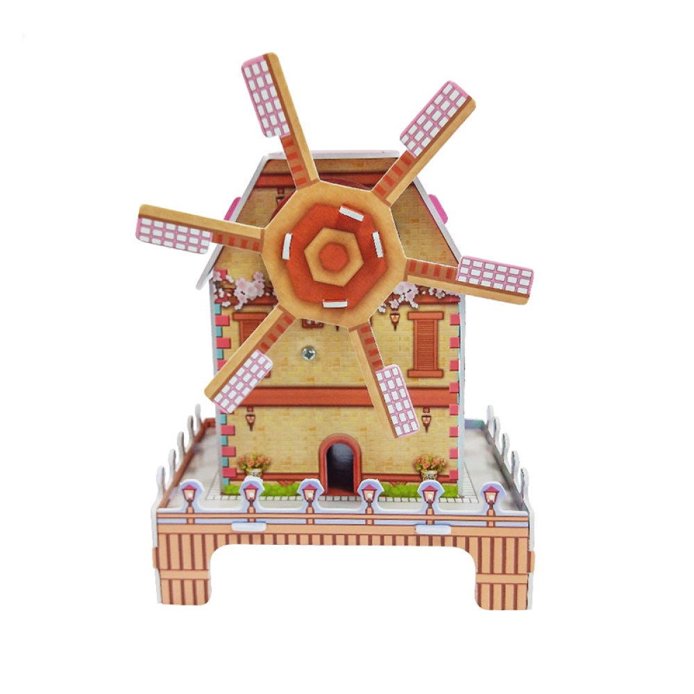 Windmill House 3D Puzzle for Children