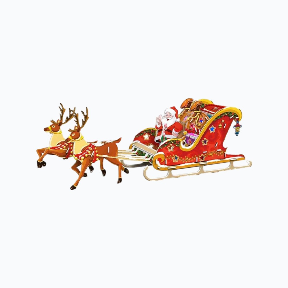 Christmas Sleigh 3D Puzzle for Children