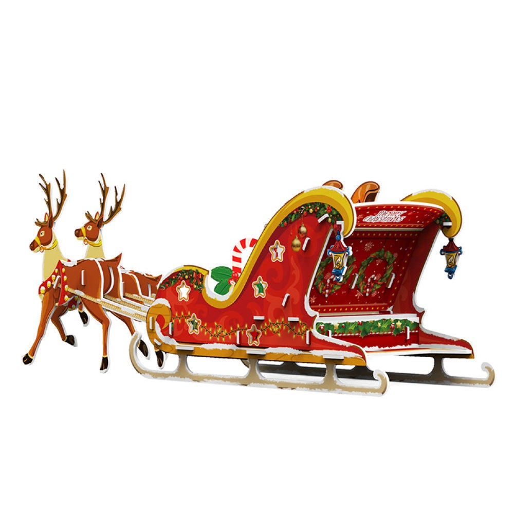 Christmas Sleigh 3D Puzzle for Children Christmas Sleigh 3D Puzzle for Children