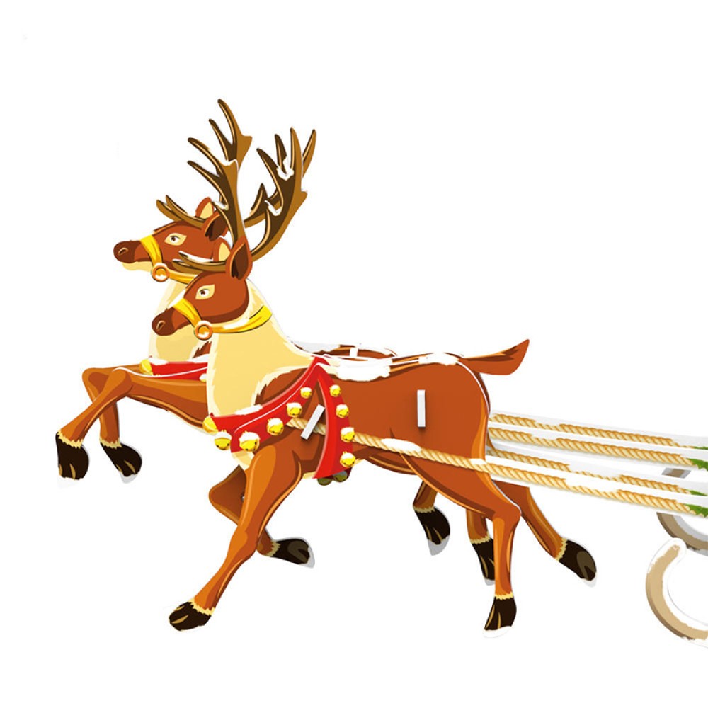 Christmas Sleigh 3D Puzzle for Children