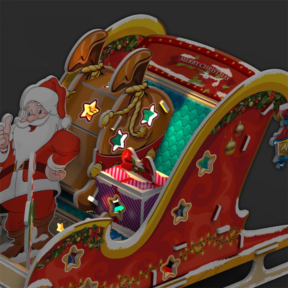 Christmas Sleigh 3D Puzzle for Children