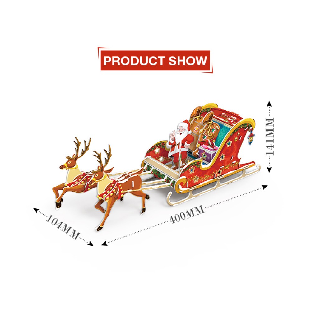 Christmas Sleigh 3D Puzzle for Children