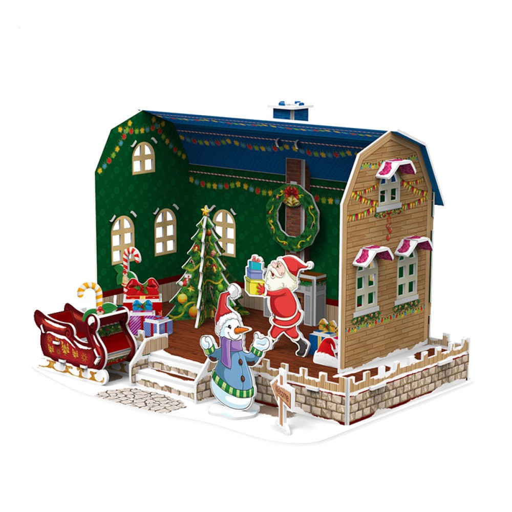 Christmas Living Room 3D Puzzle for Children Christmas Living Room 3D Puzzle for Children