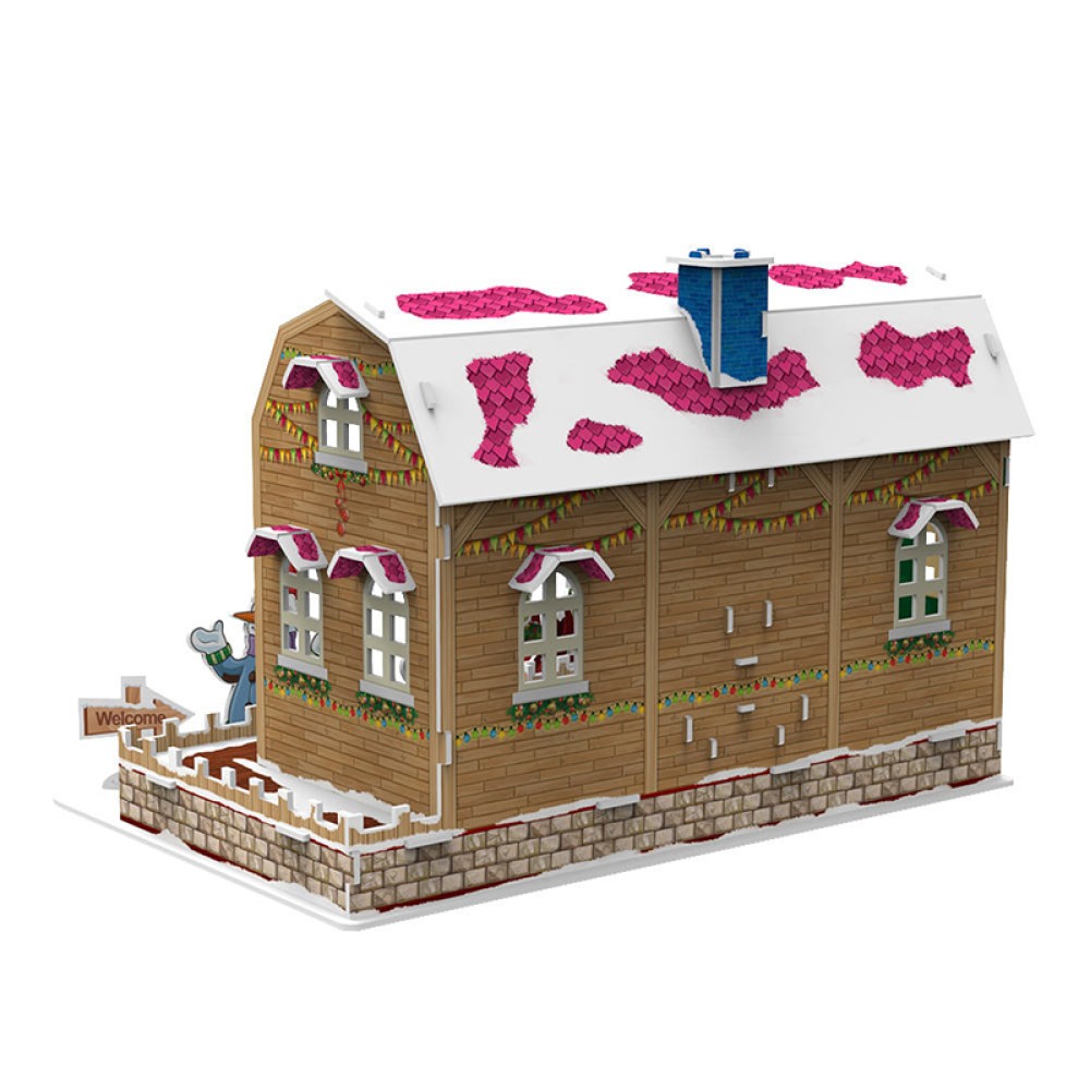 Christmas Living Room 3D Puzzle for Children