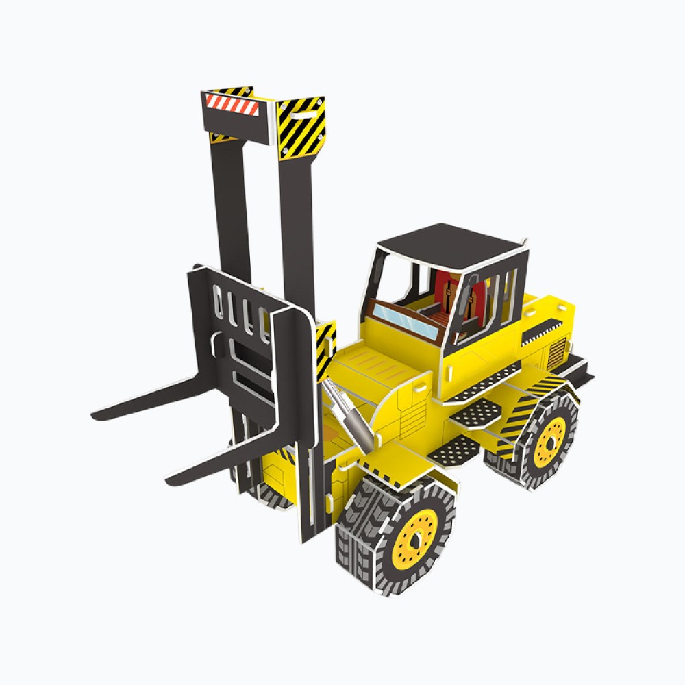 Yellow Forklift 3D Puzzle for Children