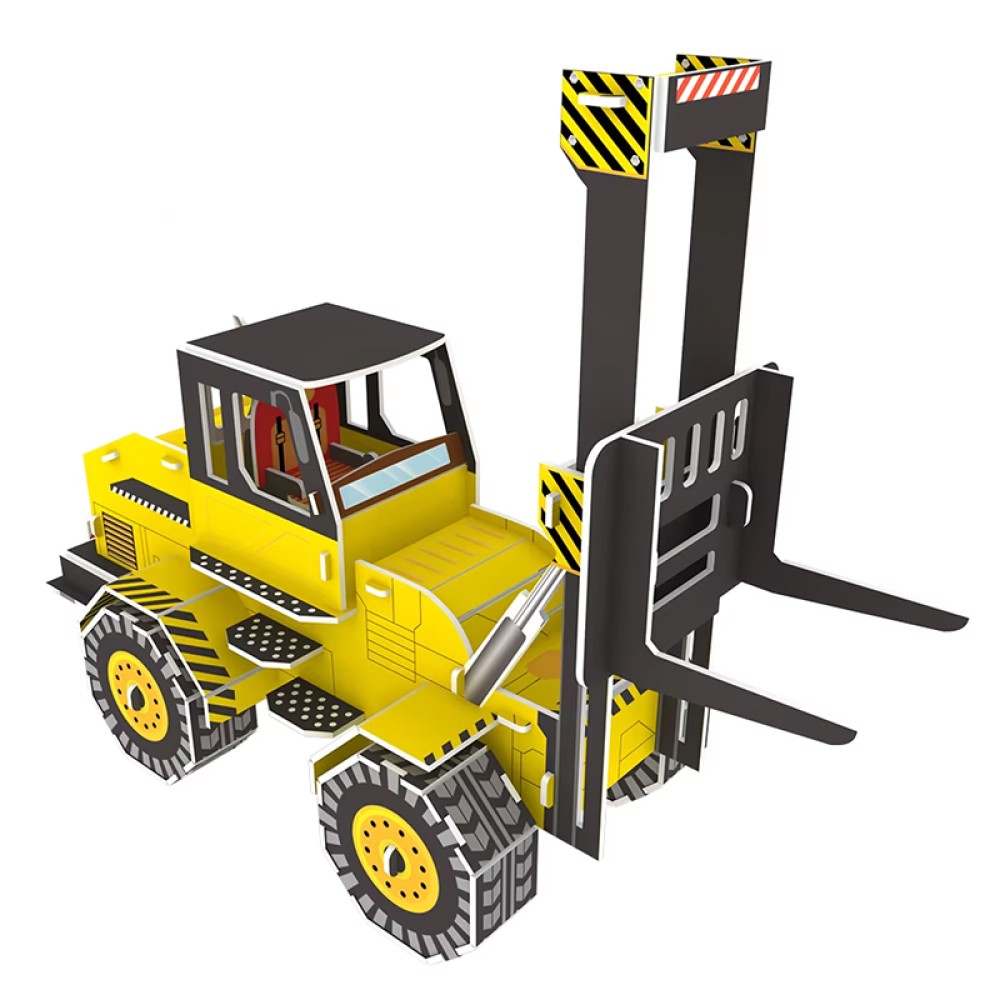 Yellow Forklift 3D Puzzle for Children Yellow Forklift 3D Puzzle for Children