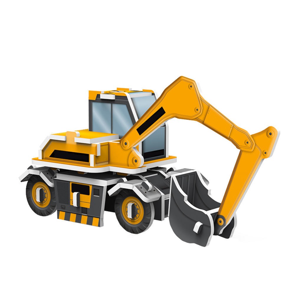 Children's Yellow Excavator 3D Puzzle Children's Yellow Excavator 3D Puzzle