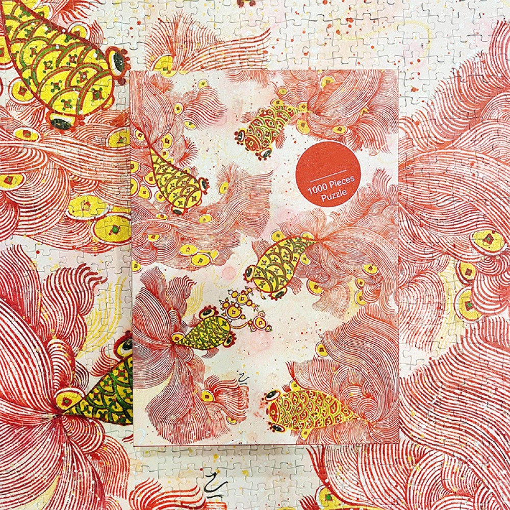 1000-Piece Koi Fish Lucky Puzzle for Adults 1000-Piece Koi Fish Lucky Puzzle for Adults